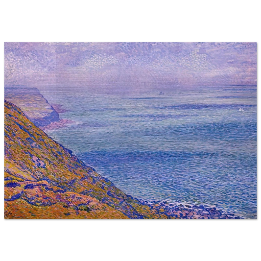 THE CAP GRIS NEZ 1900 - Theo van Rysselberghe Brushed Aluminum Print - 70x100 cm / 28x40 inches | Theo van Rysselberghe Aluminum Print | Theo van Rysselberghe Prints