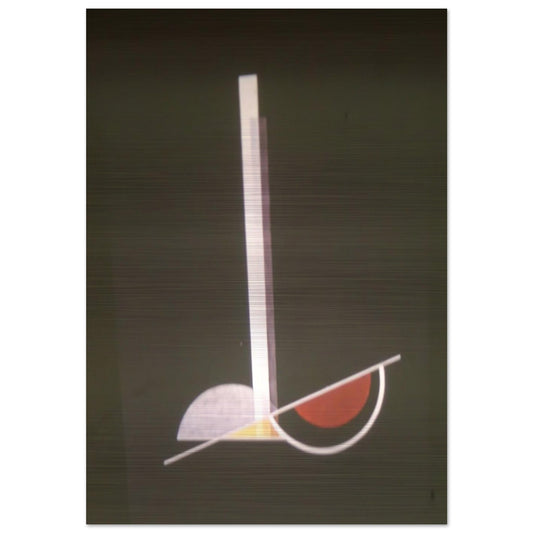 Composition K IV - Laszlo Moholy-Nagy Brushed Aluminum Print - 70x100 cm / 28x40 inches | Laszlo Moholy-Nagy Aluminum Print | Laszlo Moholy-Nagy Prints