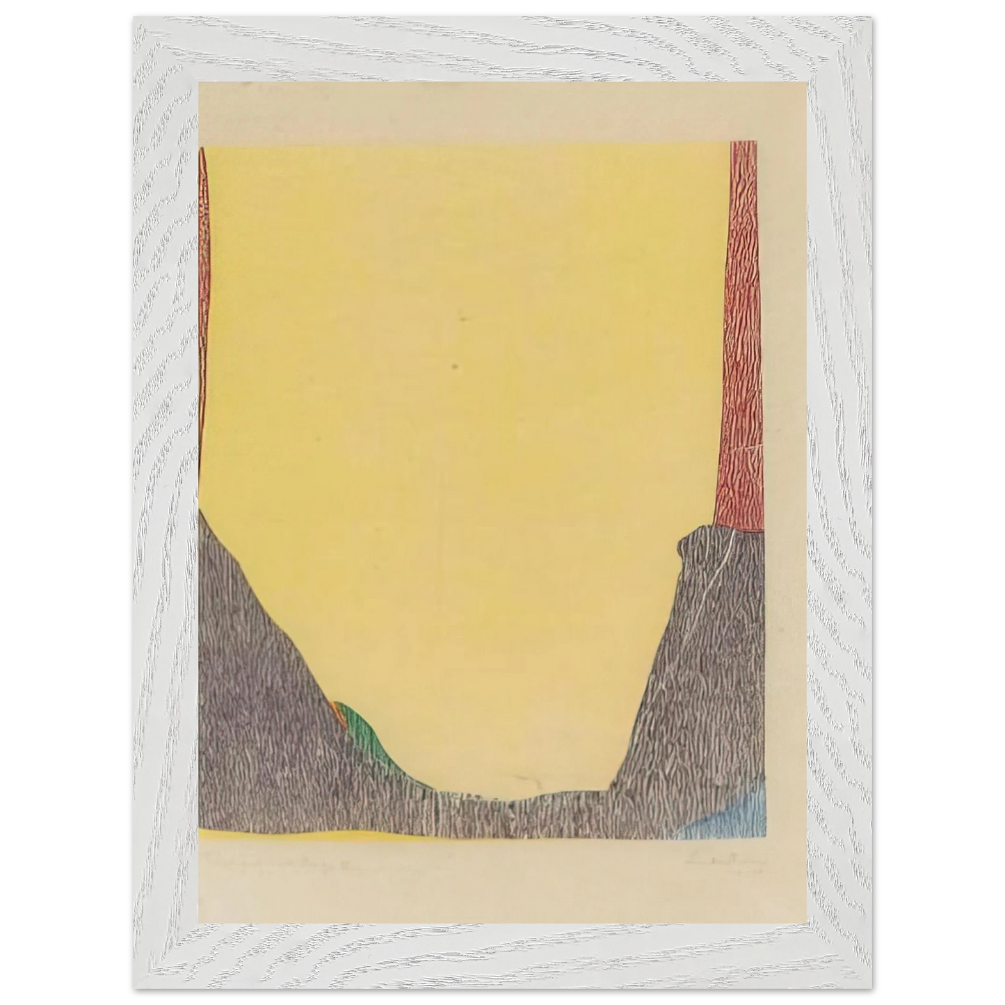 Helen Frankenthaler - East and Beyond - 1973 Wall art - 27x35 cm / 11x14 inches - Premium Wooden Framed Poster With Fine Art Paper - Black frame