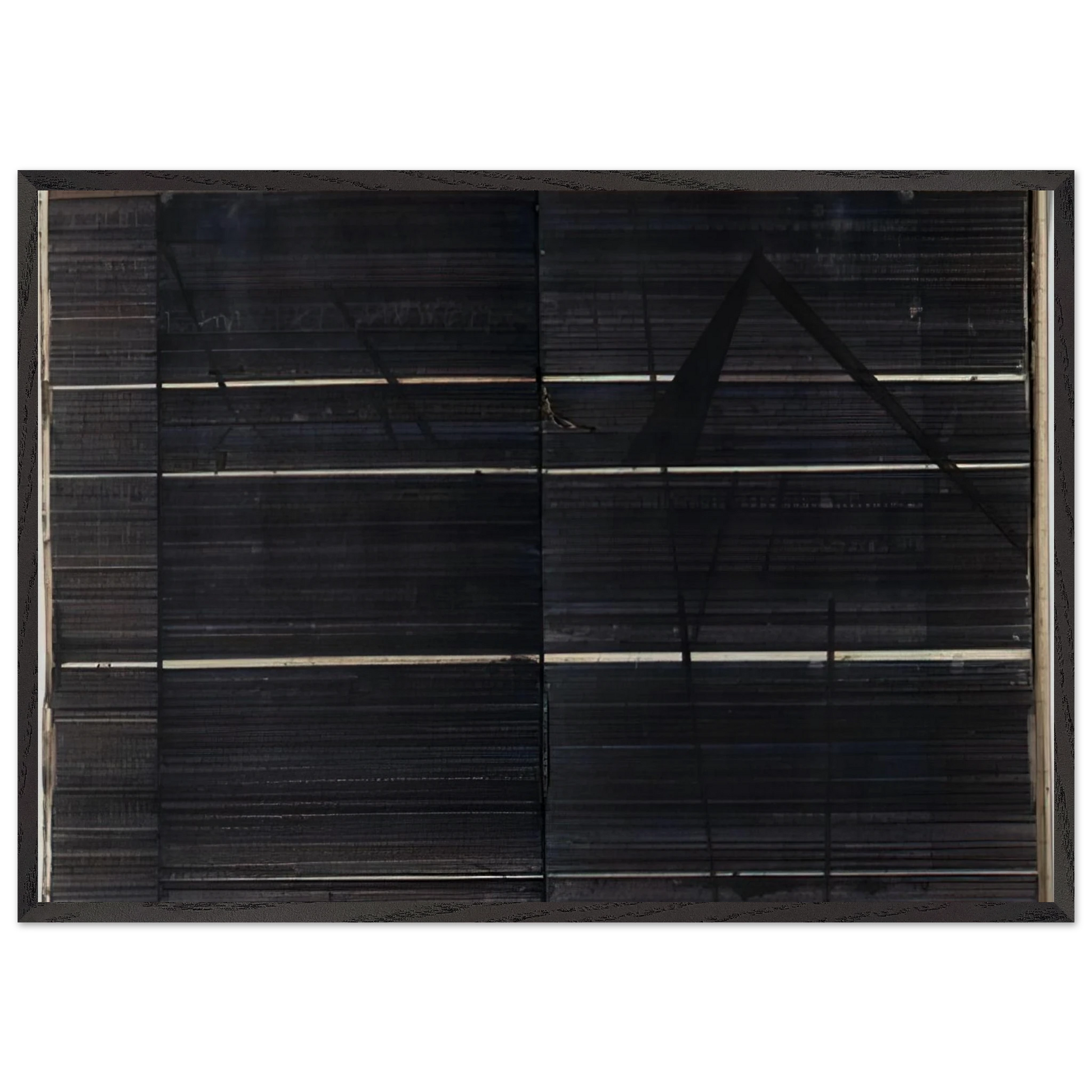 Diary pages - Minimalism - Nasreen Mohamedi Framed Art Print – Black Wooden Frame - Default Title - -Framed Art Print