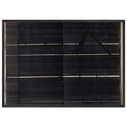 Diary pages - Minimalism - Nasreen Mohamedi Framed Art Print – Black Wooden Frame - Default Title - -Framed Art Print