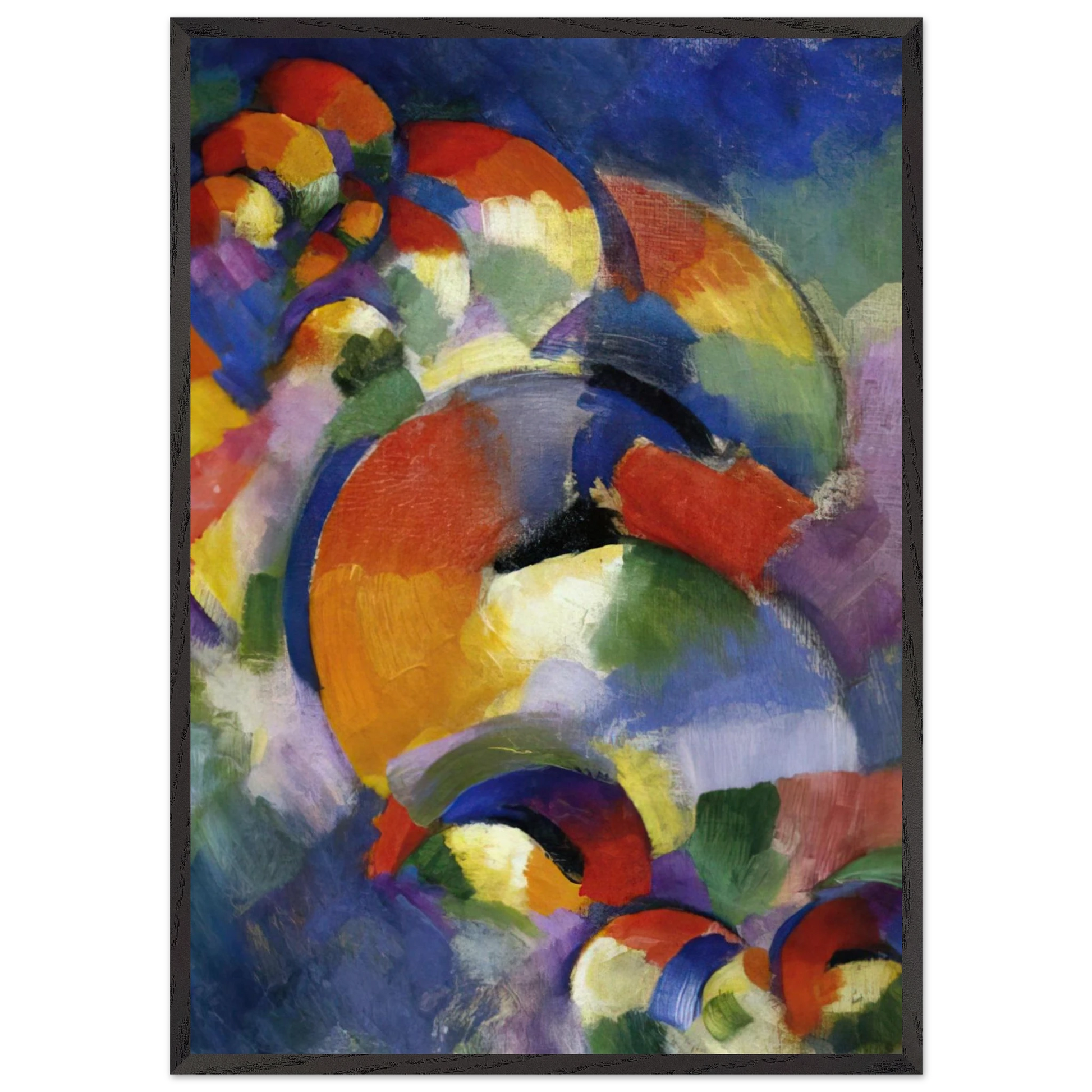 Cosmic Synchromy - 1914 - Morgan Russell Framed Art Print – Black Wooden Frame - Default Title - -Framed Art Print