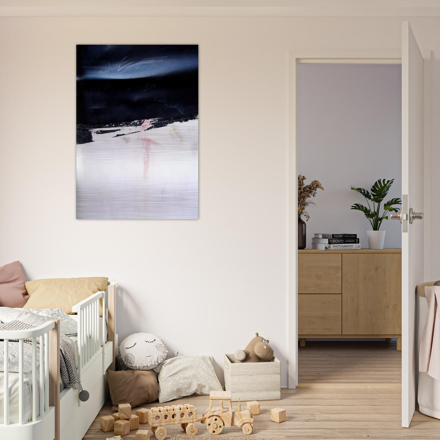 Orage - Art Informel - Nicolas de Stael Brushed Aluminum Print - 70x100 cm / 28x40 inches | Nicolas de Stael Aluminum Print | Nicolas de Stael Prints