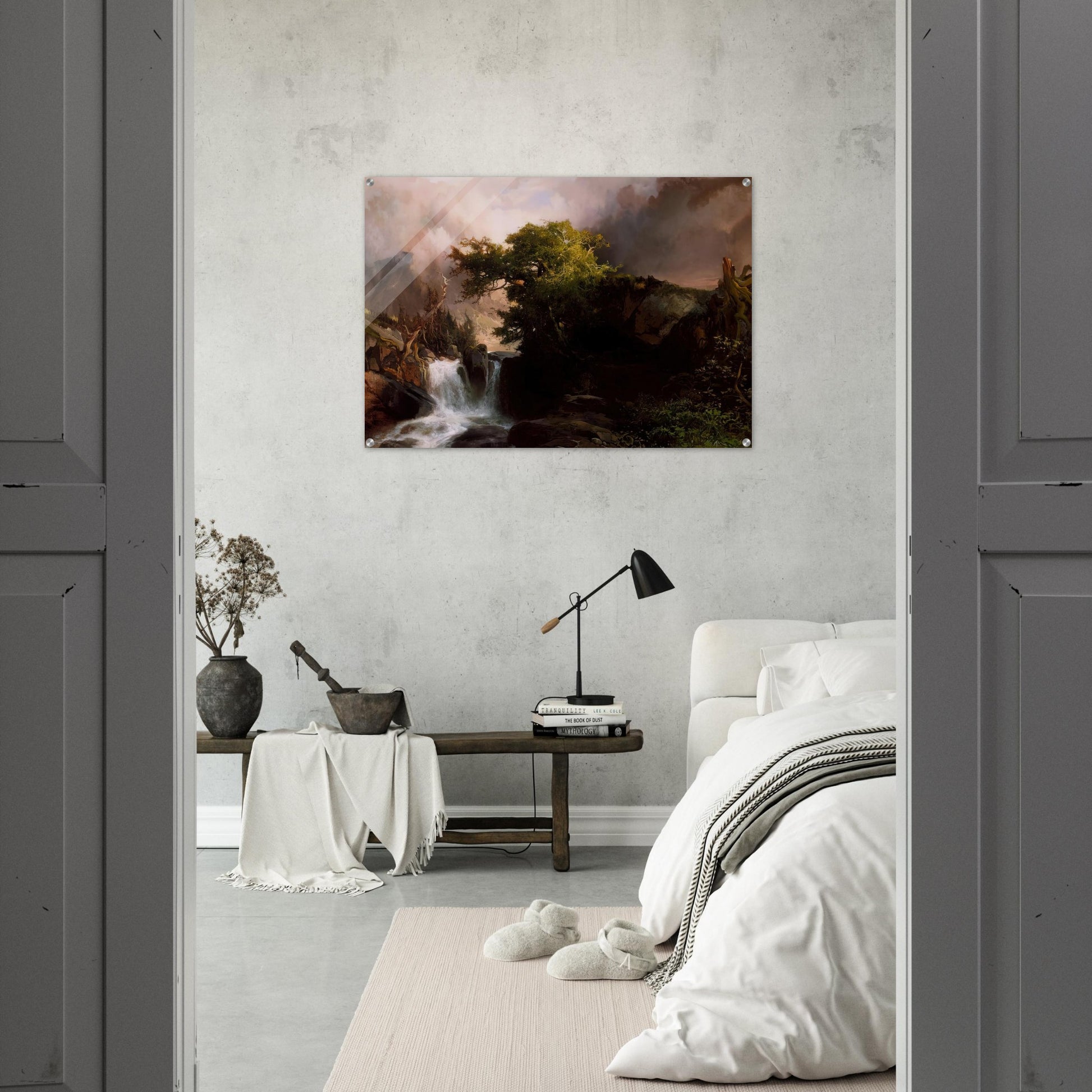 A Mountain Stream - Thomas Moran Acrylic Print - 70x100 cm / 28x40″ inches