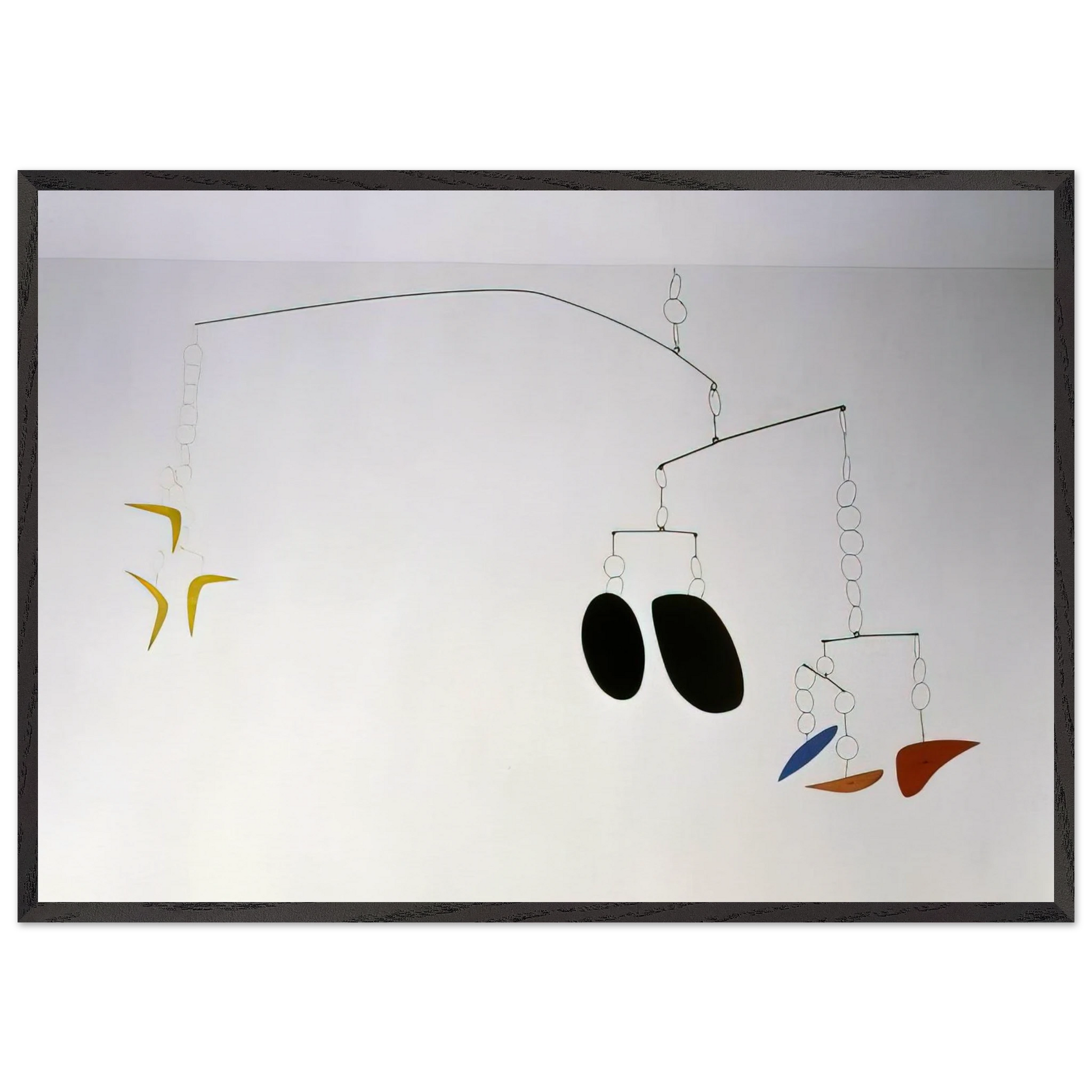 BOOMERANGS 1941 0 - Alexander Calder Framed Art Print – Black Wooden Frame - Default Title - -Framed Art Print