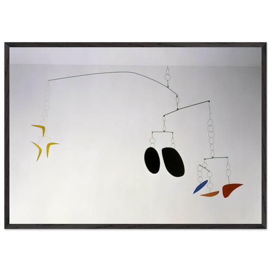 BOOMERANGS 1941 0 - Alexander Calder Framed Art Print – Black Wooden Frame - Default Title - -Framed Art Print
