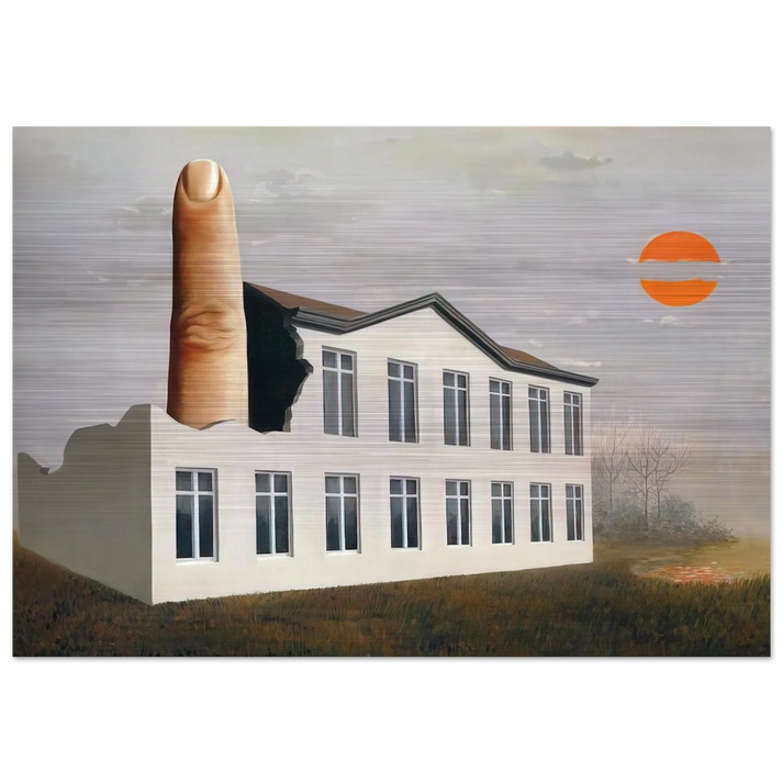 THE REVEALING OF THE PRESENT 1936 - Rene Magritte Brushed Aluminum Print - 70x100 cm / 28x40 inches | Rene Magritte Aluminum Print | Rene Magritte Prints
