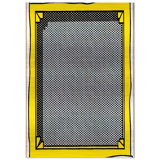 STRETCHER FRAME - Roy Lichtenstein Brushed Aluminum Print - 70x100 cm / 28x40 inches | Roy Lichtenstein Aluminum Print | Roy Lichtenstein Prints