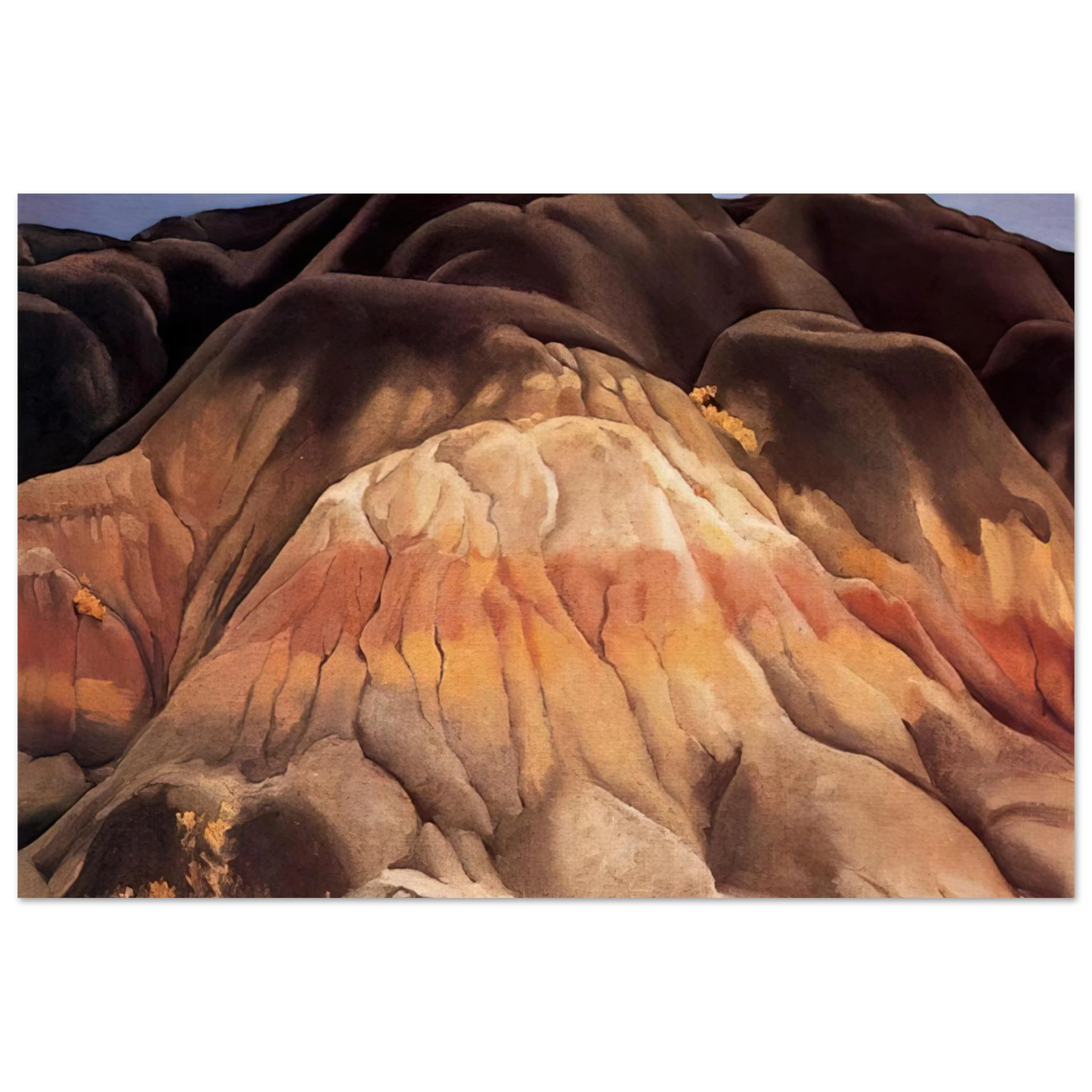Georgia O'Keeffe - Grey Hills Fine Art Poster - 40x60 cm / 16x24 inches