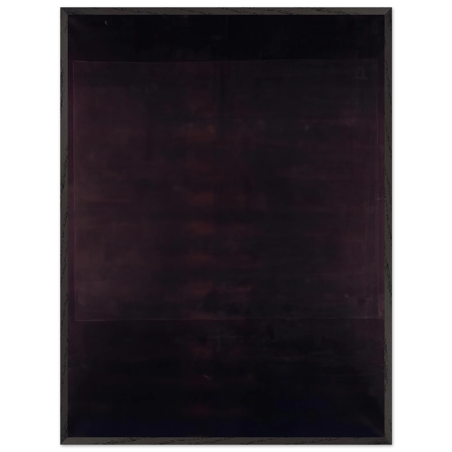 Mark Rothko - No. 4 - 1964 Wall Art - 60x80 cm / 24x32 inches - Premium Wooden Framed Poster With Fine Art Paper - White frame