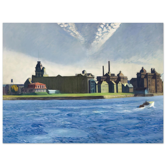 Edward Hopper - Blackwell s Island Fine Art Poster - 13x18 cm / 5x7 inches