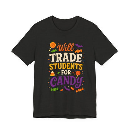 "Scambio Studenti Per Caramelle Insegnante Costume Halloween Carino Maglietta"