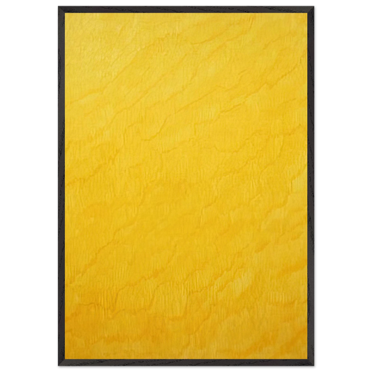 Indian Yellow - Marcia Hafif Framed Art Print – Black Wooden Frame - Default Title - -Framed Art Print