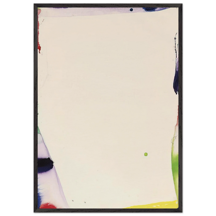 Back Off - Sam Francis 70x100 cm / 28x40 inches Framed Art Print – Black Wooden Frame