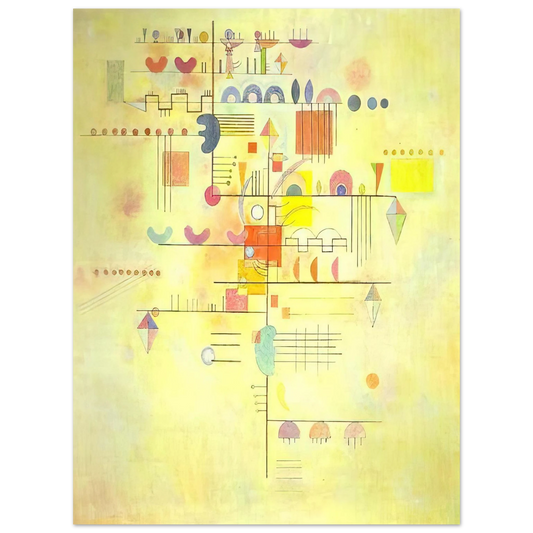 Wassily Kandinsky - GENTLE ACCENT 1934 Fine Art Poster - Default Title