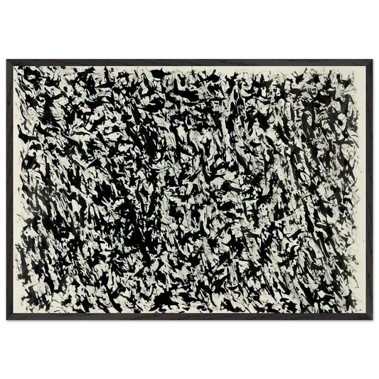 Composition N5 - Henri Michaux Framed Art Print – Black Wooden Frame - Default Title - -Framed Art Print
