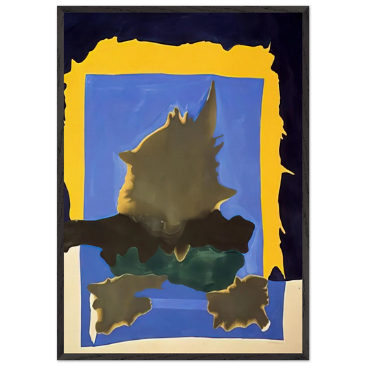 Interior Landscape - 1964 - Helen Frankenthaler 70x100 cm / 28x40 inches Framed Art Print – Black Wooden Frame