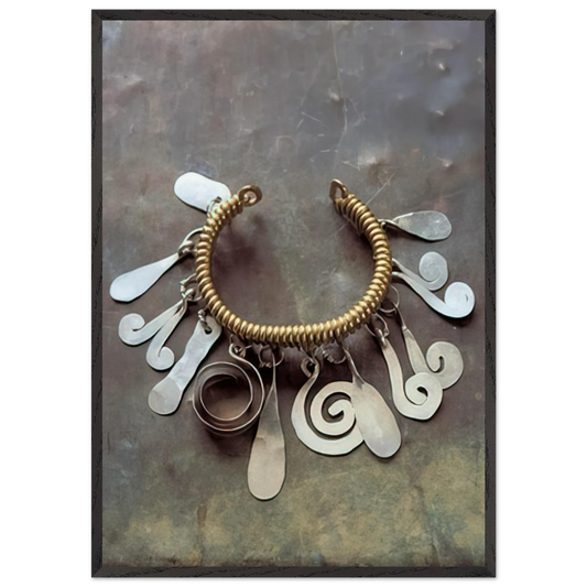 BRACELET 1930 - Alexander Calder Framed Art Print – Black Wooden Frame - Default Title - -Framed Art Print