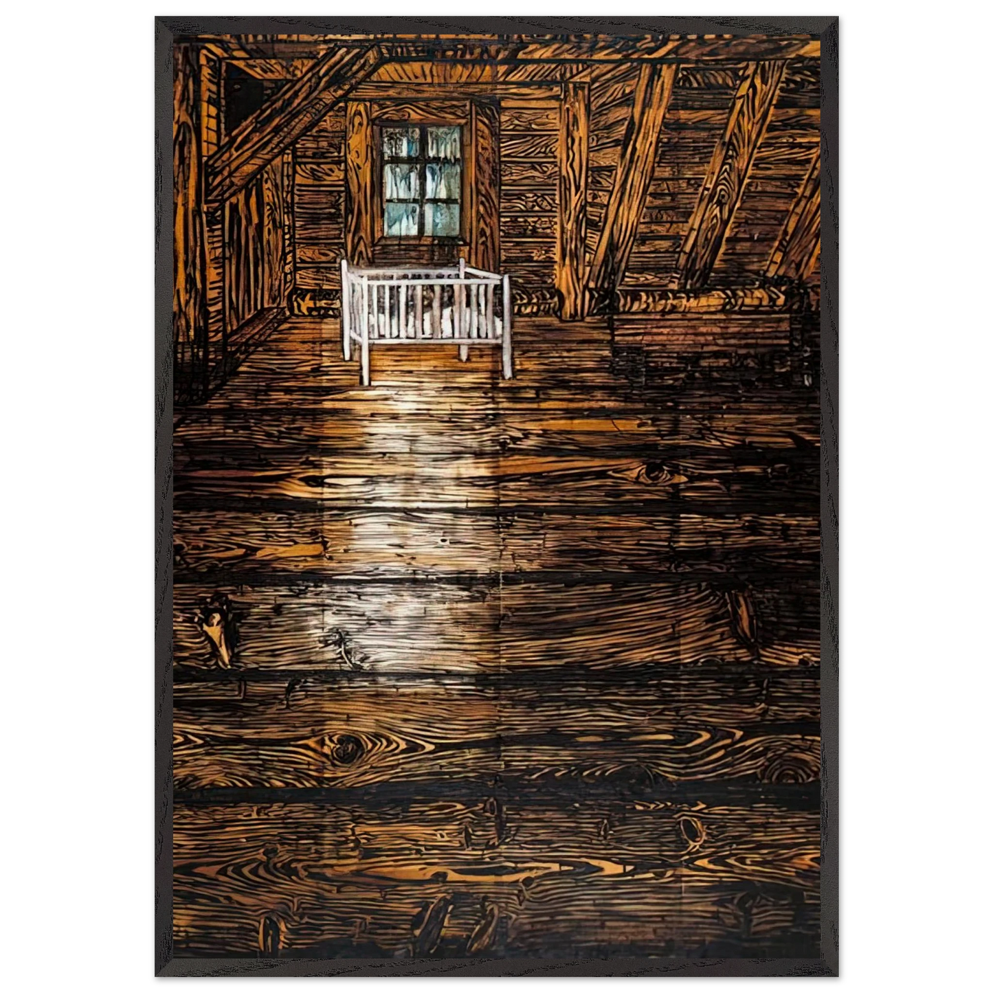 PARSIFAL I 1973 - Anselm Kiefer Framed Art Print – Black Wooden Frame - Default Title - -Framed Art Print