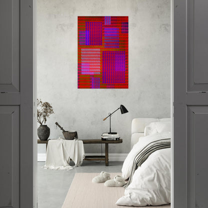 Keiho C1 - 1963 - Victor Vasarely Brushed Aluminum Print - 70x100 cm / 28x40 inches | Victor Vasarely Aluminum Print | Victor Vasarely Prints