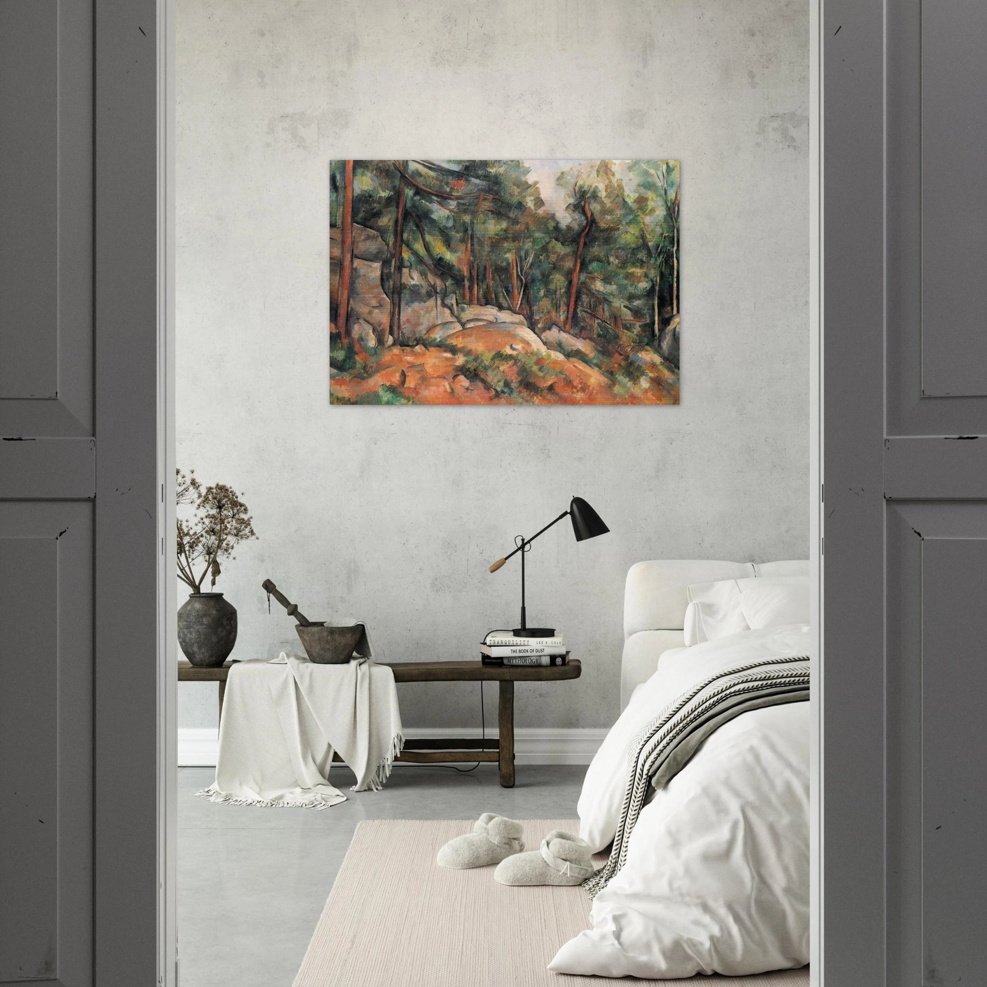 In the Forest - Paul Cézanne Brushed Aluminum Print - 70x100 cm / 28x40 inches | Paul Cézanne Aluminum Print | Paul Cézanne Prints