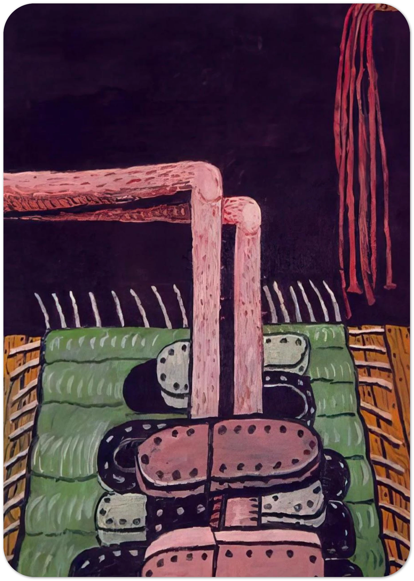 GREEN RUG By Philip Guston Pack of 10 Post Cards | Philip Guston Post Cards | A6 (10.5 x 14.8 cm) - 4.1 x 5.8 inches