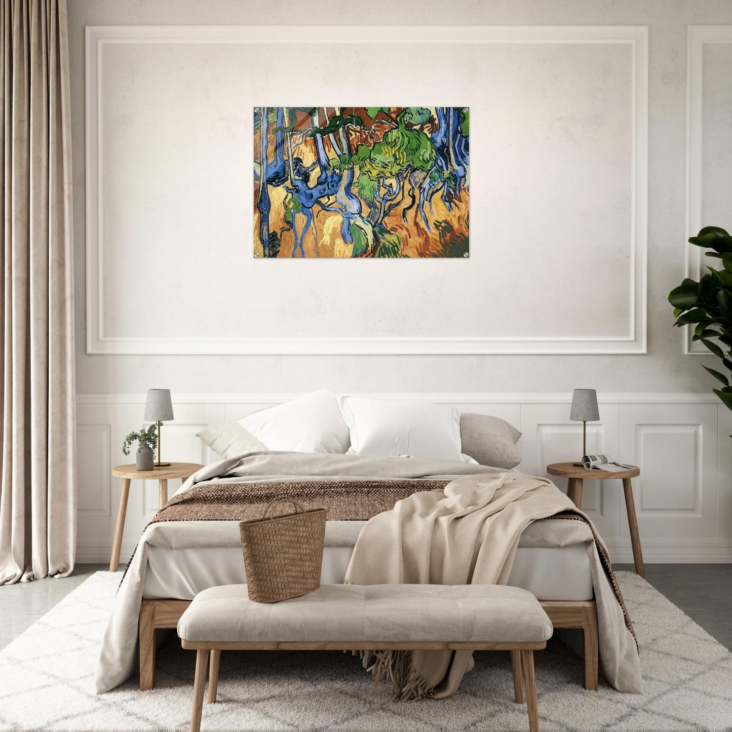 Tree roots - Vincent van Gogh Acrylic Print - 70x100 cm / 28x40″ inches