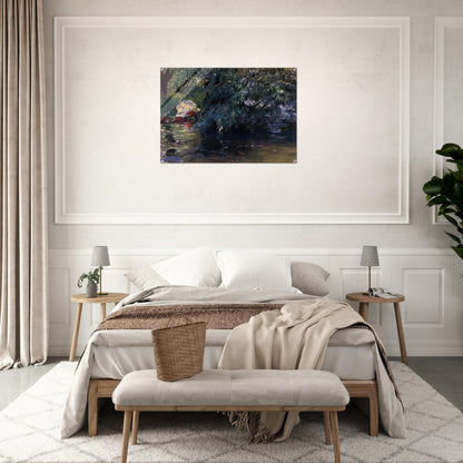 A Backwater, Calcot Mill near Reading - John Singer Sargent Acrylic Print - 70x100 cm / 28x40″ inches