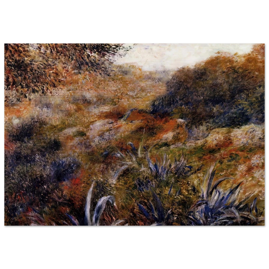 Algerian Landscape The Ravine of the Wild Women - Pierre-Auguste Renoir Brushed Aluminum Print - 70x100 cm / 28x40 inches | Pierre-Auguste Renoir Aluminum Print | Pierre-Auguste Renoir Prints