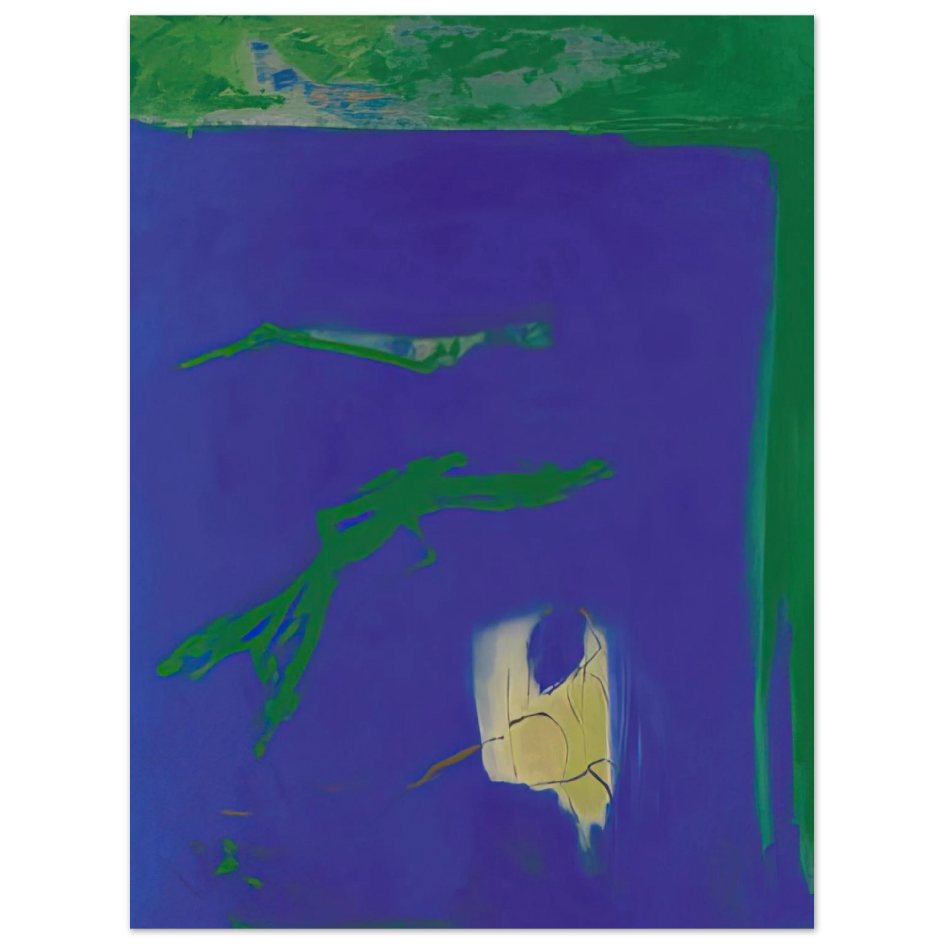 Esteban Vicente - AZUL 1994 Fine Art Poster - Default Title