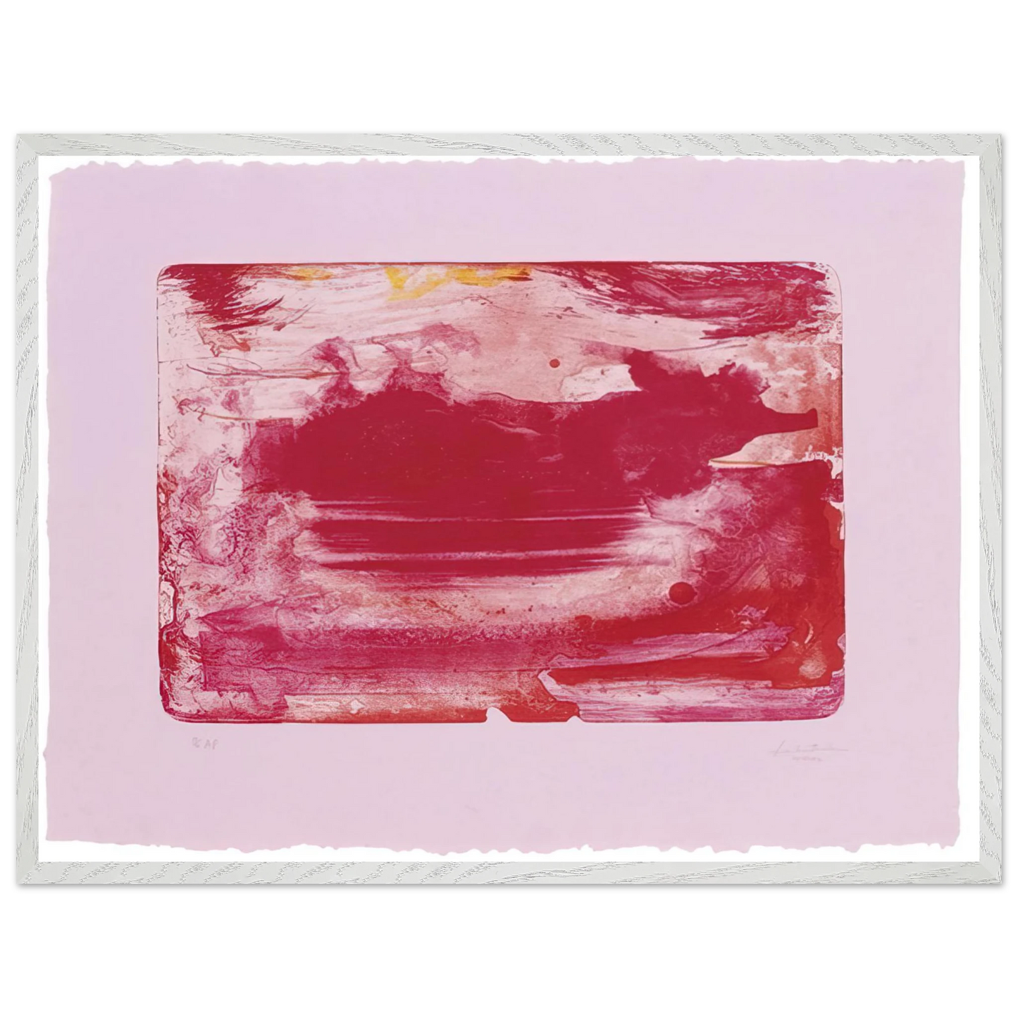 Helen Frankenthaler - The Red Sea - 1982 Wall art - 27x35 cm / 11x14 inches - Fine Art Poster - -