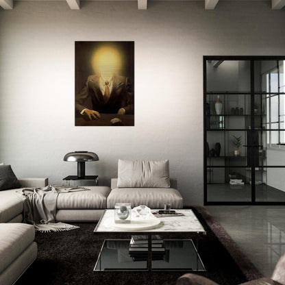 THE PLEASURE PRINCIPLE PORTRAIT OF EDWARD JAMES 1937 - Rene Magritte Brushed Aluminum Print - 70x100 cm / 28x40 inches | Rene Magritte Aluminum Print | Rene Magritte Prints