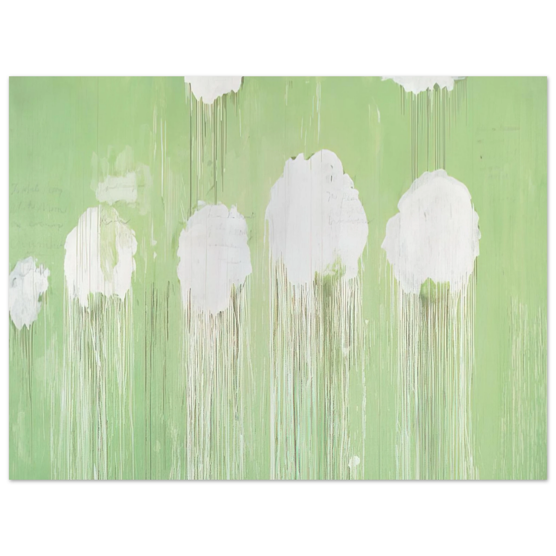 Cy Twombly - Untitled,  Peony Blossom Painting  Fine Art Poster - Default Title