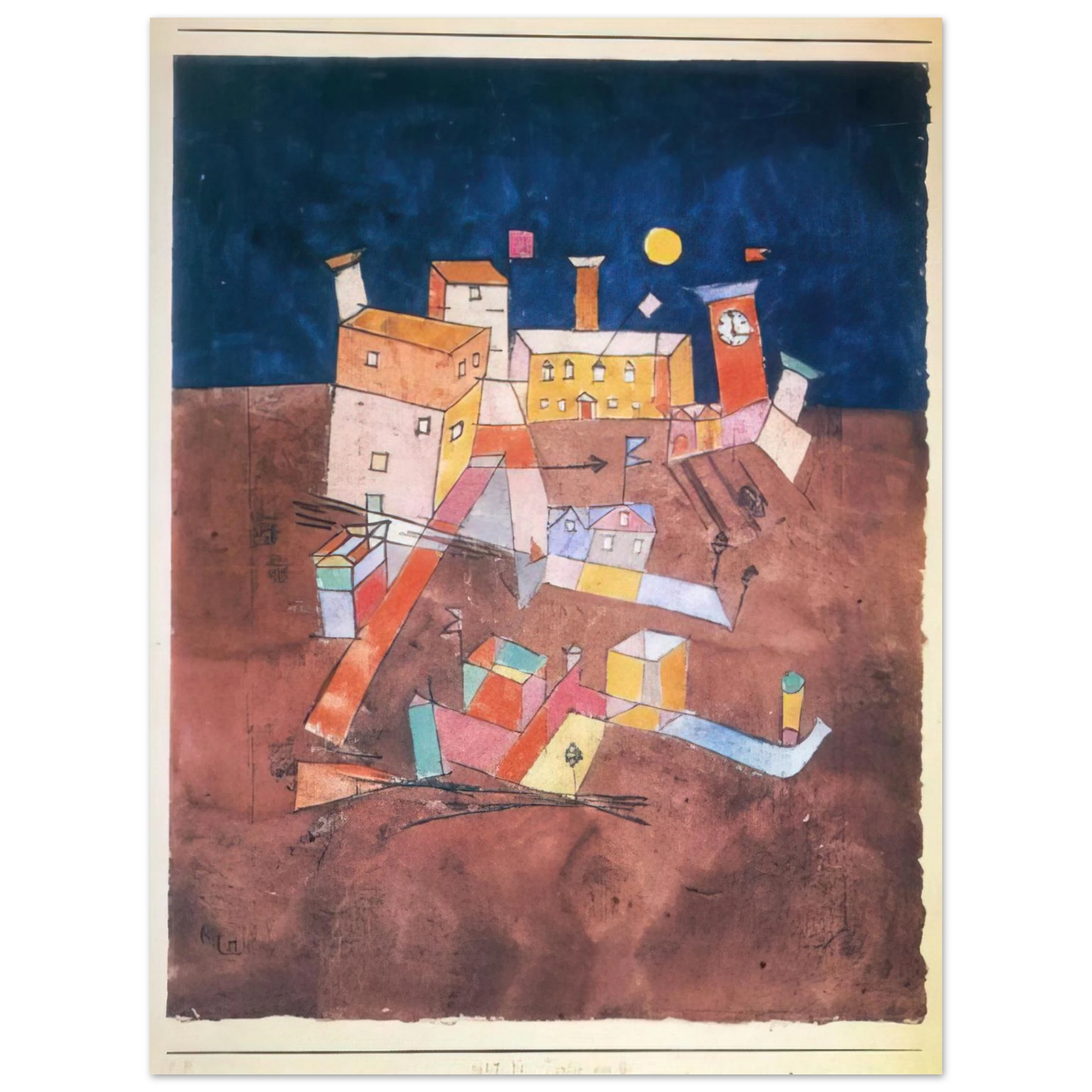 Paul Klee - PART OF G 1927 Fine Art Poster - Default Title