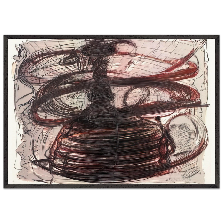 Self-Portrait as Pile of Dog Dirt - 1973 - Dieter Roth 70x100 cm / 28x40 inches Framed Art Print – Black Wooden Frame