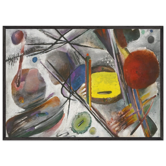 UNTITLED 1919 - Rudolf Bauer Framed Art Print – Black Wooden Frame - Default Title - -Framed Art Print