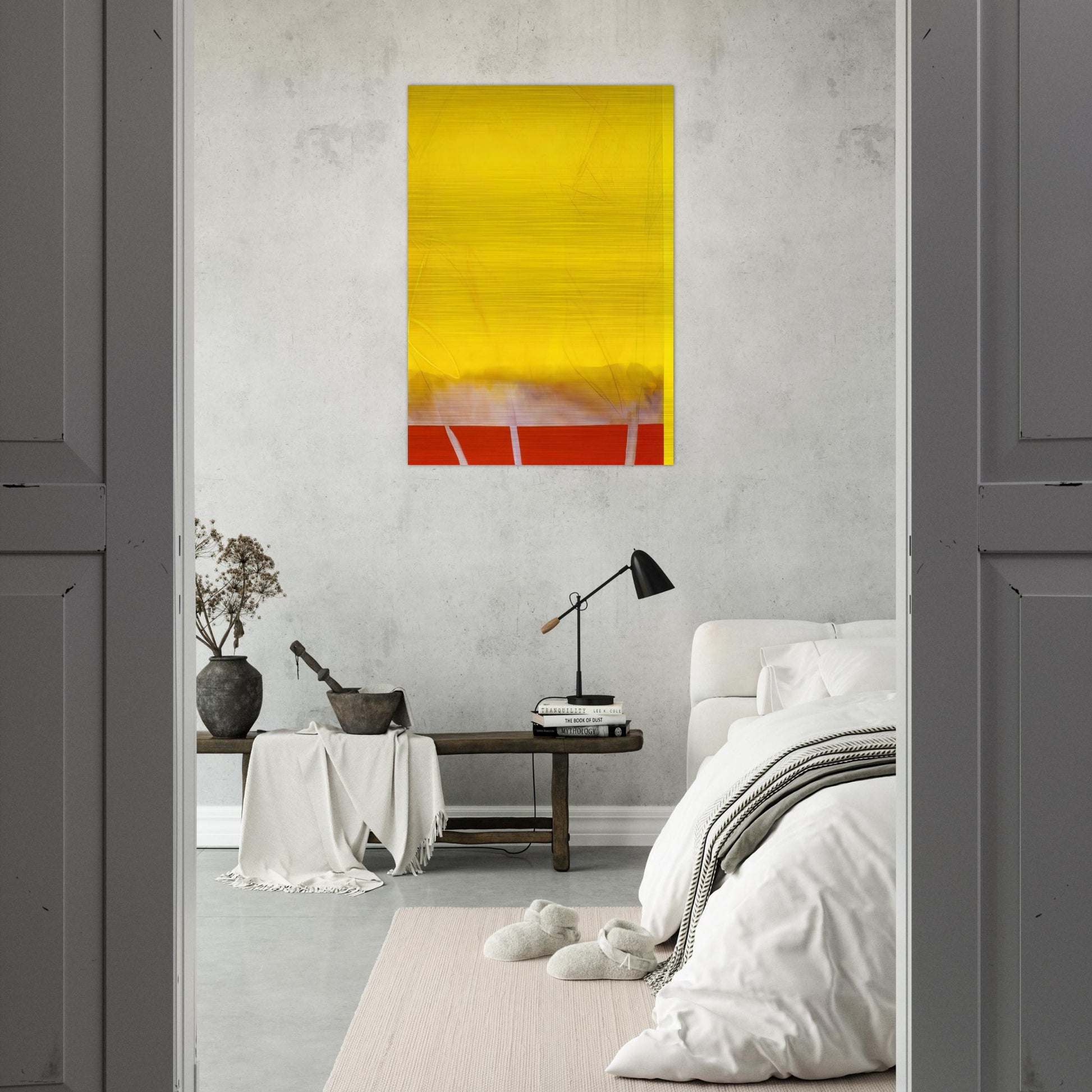Edge Of Autumn - 1989 - Ronnie Landfield Brushed Aluminum Print - 70x100 cm / 28x40 inches | Ronnie Landfield Aluminum Print | Ronnie Landfield Prints