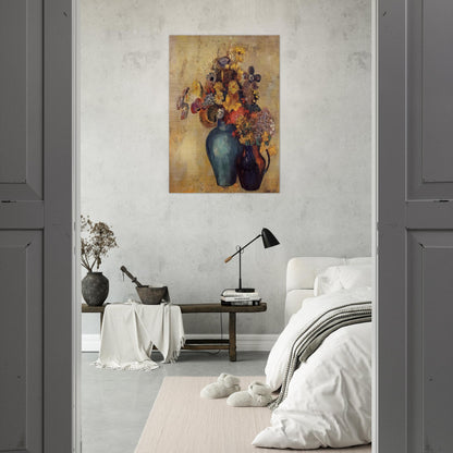 FLOWERS 1 - Odilon Redon Brushed Aluminum Print - 70x100 cm / 28x40 inches | Odilon Redon Aluminum Print | Odilon Redon Prints