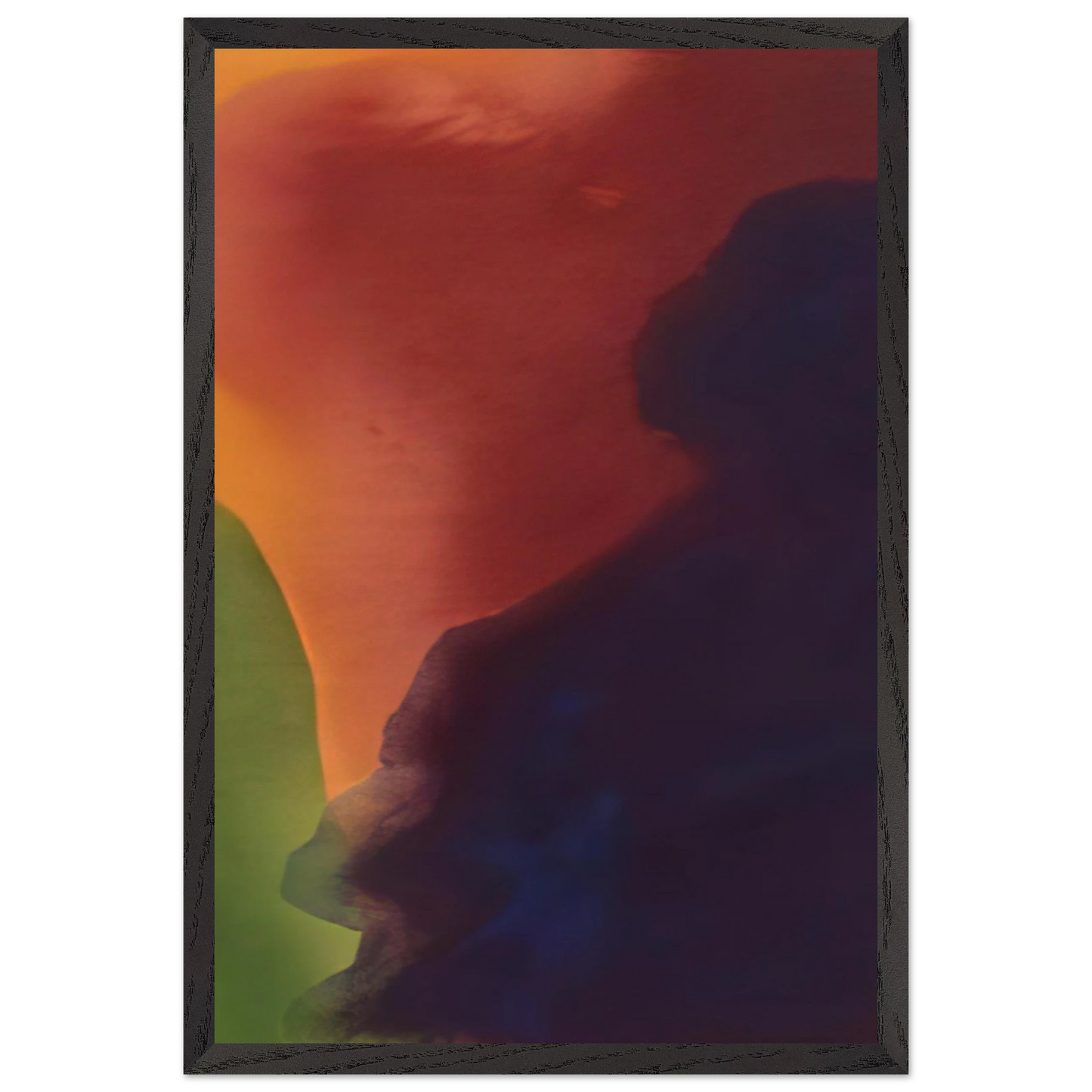 Helen Frankenthaler - Blue Atmosphere III - 1963 Wall art - 40x40 cm / 16x16 inches - Fine Art Poster - -