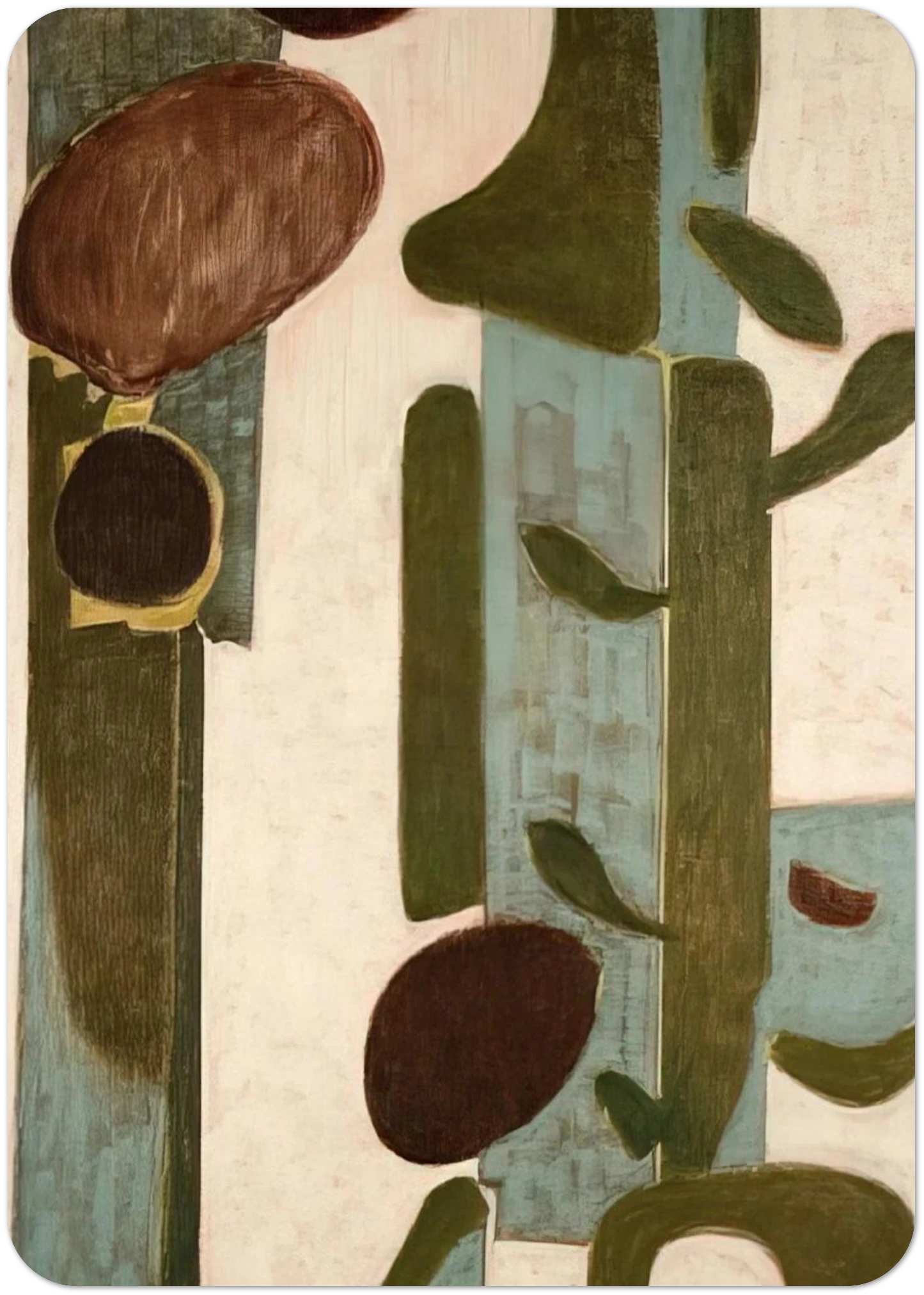 Call It Winter - 2003 United States By Will Barnet Pack of 10 Post Cards | Will Barnet Post Cards | A6 (10.5 x 14.8 cm) - 4.1 x 5.8 inches