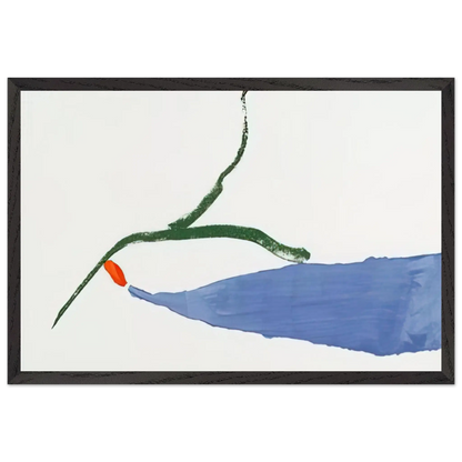Helen Frankenthaler - A Little Zen - 1970 Wall art - A1 (59.4 x 84.1  cm) - Premium Wooden Framed Poster With Fine Art Paper - White frame