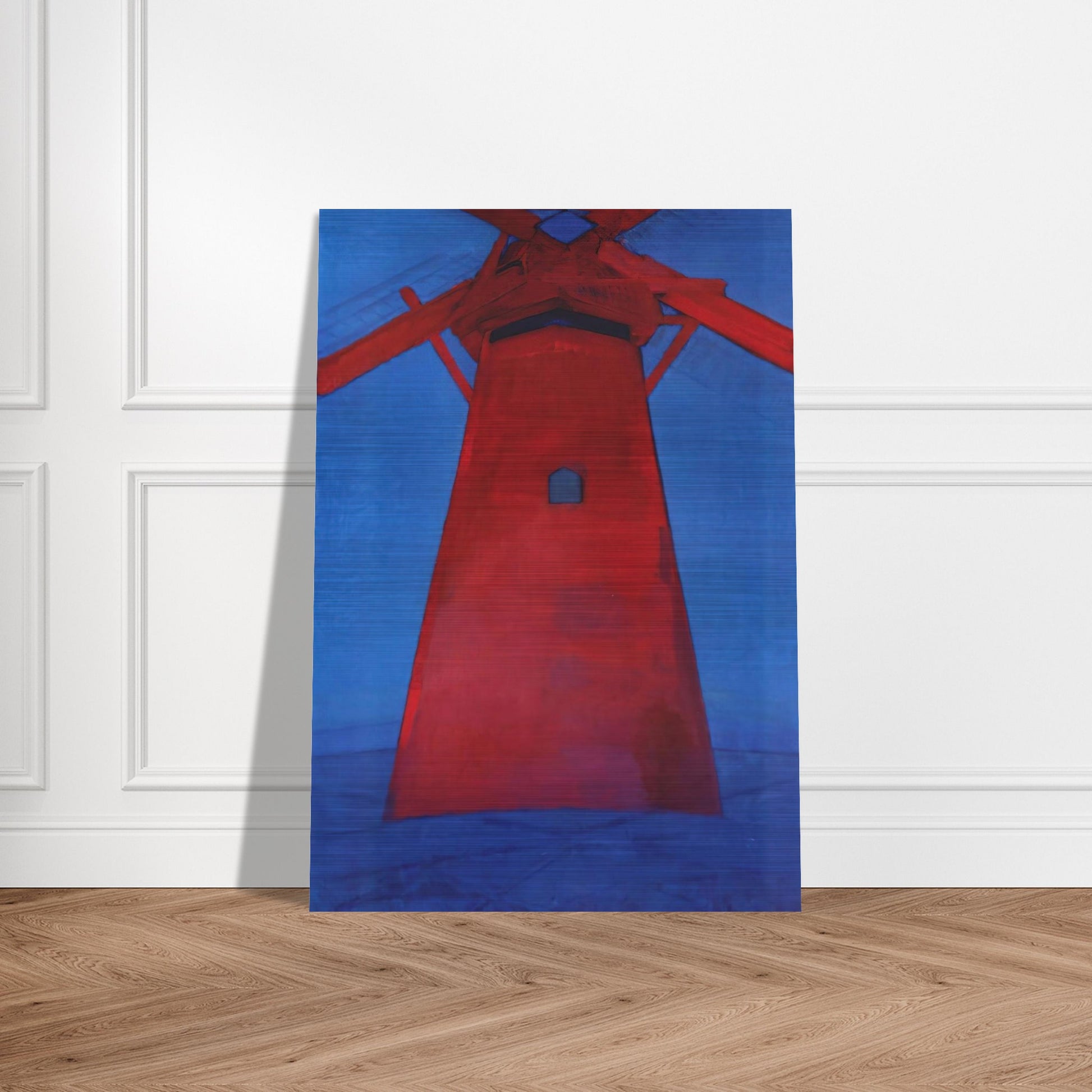 The Red Mill - Piet Mondrian Brushed Aluminum Print - 70x100 cm / 28x40 inches | Piet Mondrian Aluminum Print | Piet Mondrian Prints