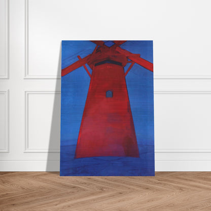 The Red Mill - Piet Mondrian Brushed Aluminum Print - 70x100 cm / 28x40 inches | Piet Mondrian Aluminum Print | Piet Mondrian Prints