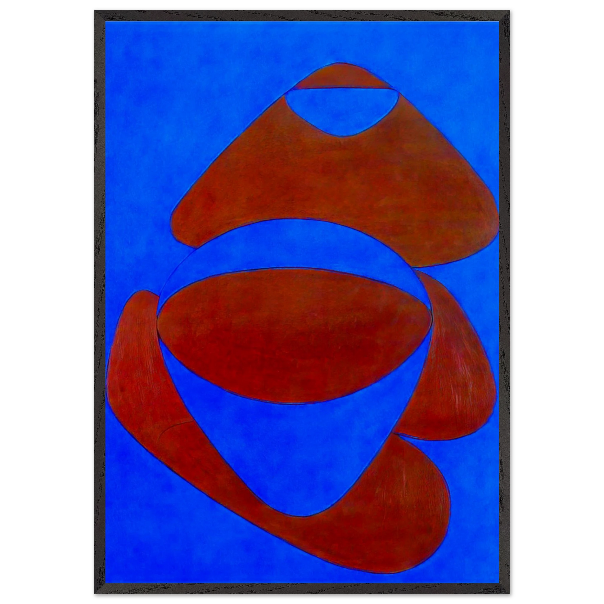 Mar Caribe - 1950 - Victor Vasarely Framed Art Print – Black Wooden Frame - Default Title - -Framed Art Print