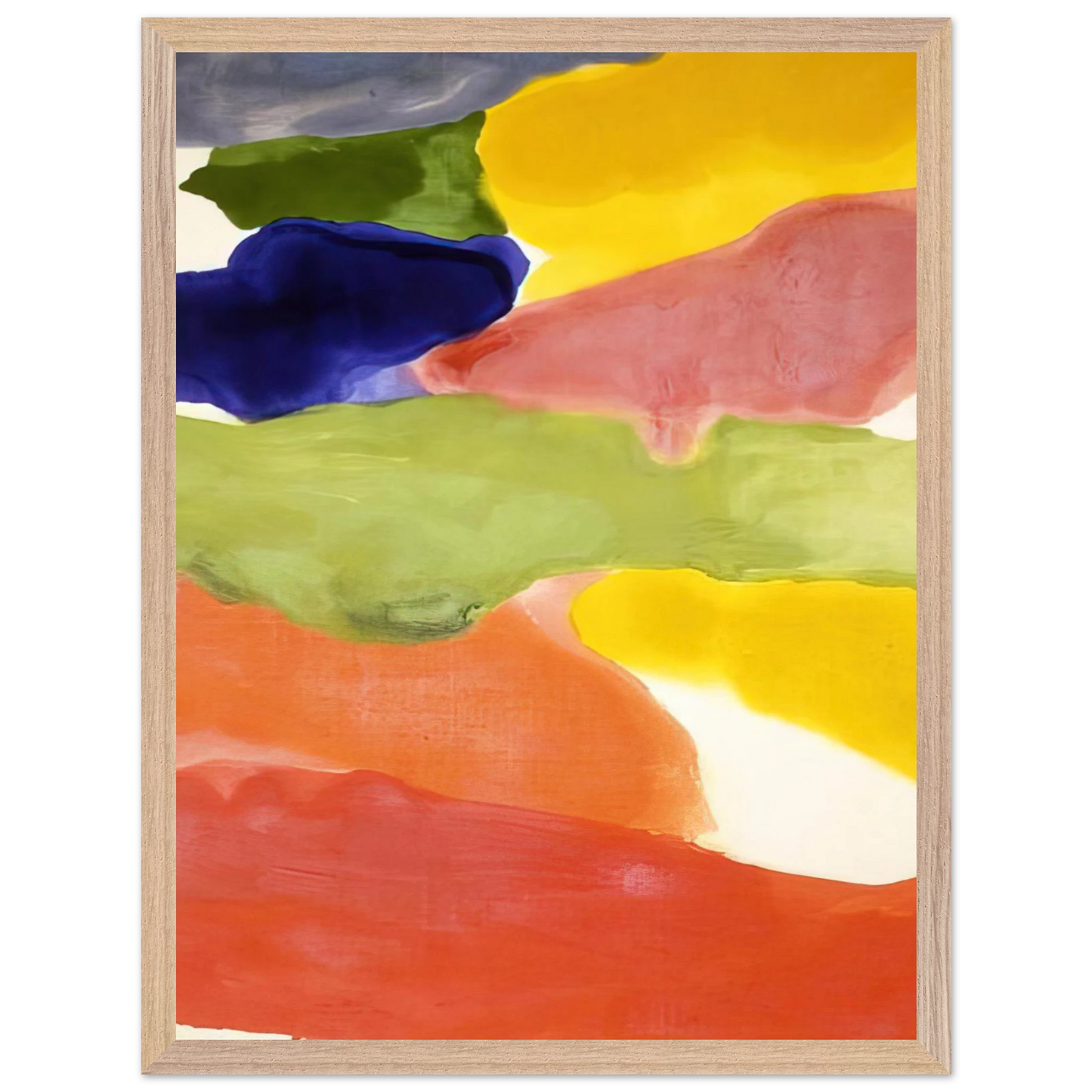 Helen Frankenthaler - Tutti-Fruitti - 1966 Wall art - A2 (42 x 59.4  cm) - Premium Wooden Framed Poster With Fine Art Paper - Wood frame