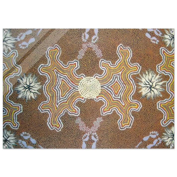 Men's Dreaming - 1994 - Clifford Possum Tjapaltjarri Acrylic Print - 70x100 cm / 28x40″ inches