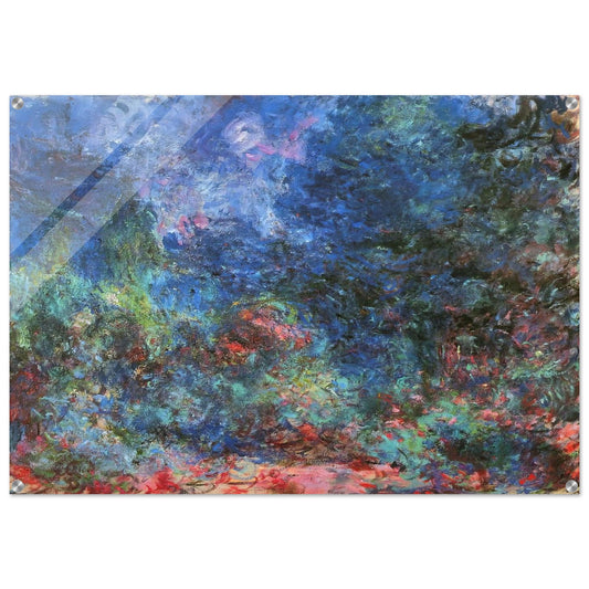 The House at Giverny Viewed from the Rose Garden - claude monet Acrylic Print - 70x100 cm / 28x40″ inches