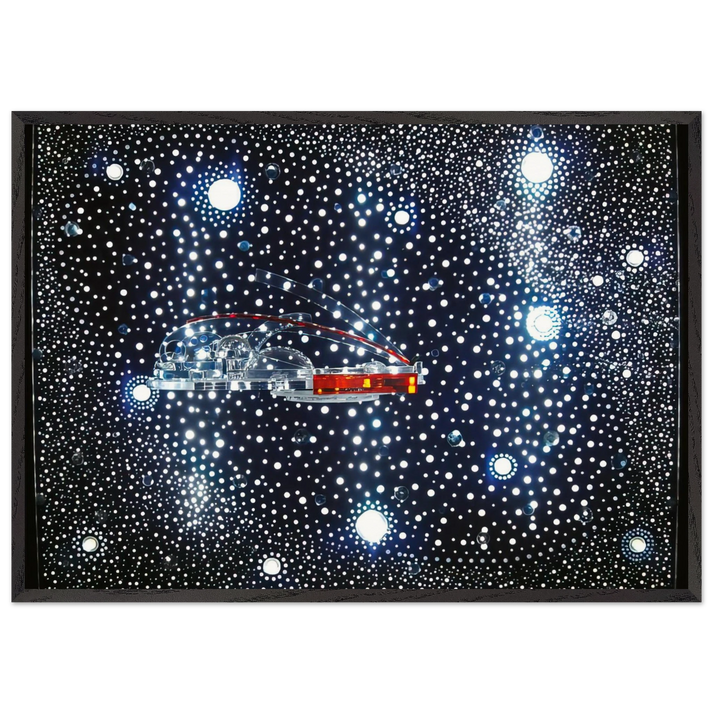 Constellation and Habitat of the Hydrospatial City - 1973 - Gyula Kosice 70x100 cm / 28x40 inches Framed Art Print – Black Wooden Frame
