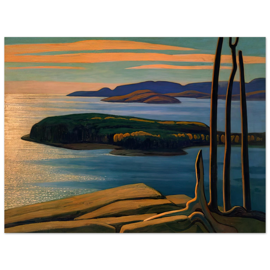 Lawren Harris - Afternoon Sun, Lake Superior - 1924 Fine Art Poster - Default Title