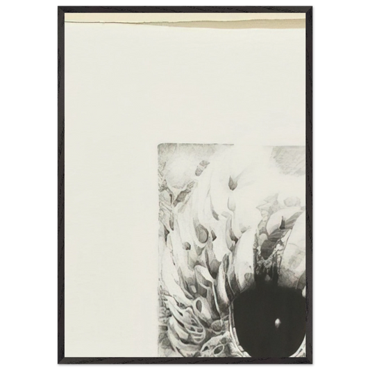 EIGHTH STONE 1968 - Lee Bontecou Framed Art Print – Black Wooden Frame - Default Title - -Framed Art Print